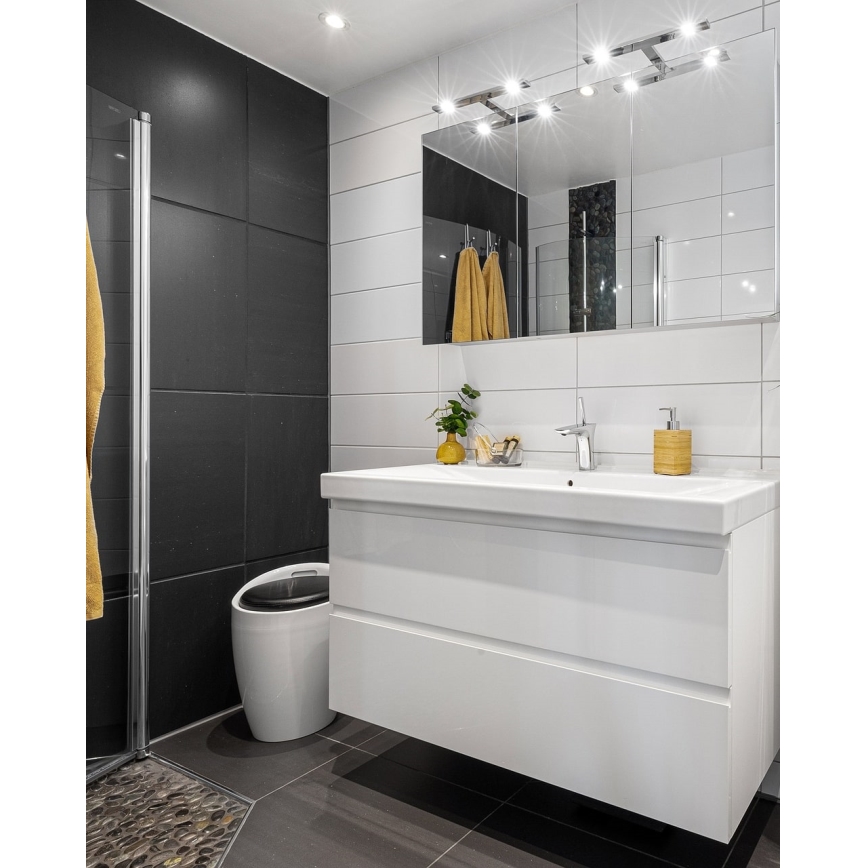 LED spejllampe til badeværelse LED/5W/230V 4000K 30 cm IP44 skinnende krom