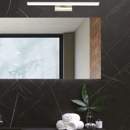 LED spejllampe til badeværelse LED/8W/230V 3000K 40 cm IP44 skinnende krom