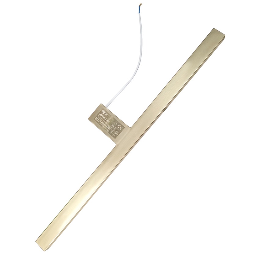 LED spejllampe til badeværelse LED/8W/230V 4000K 50 cm IP44 guldfarvet