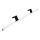LED spejllampe til badeværelse MIRROR LED/12W/230V 80 cm IP44 sort