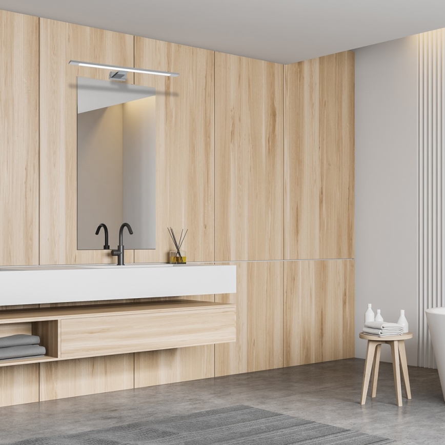 LED spejllampe til badeværelse SHINE LED/12W/230V IP44 skinnende krom
