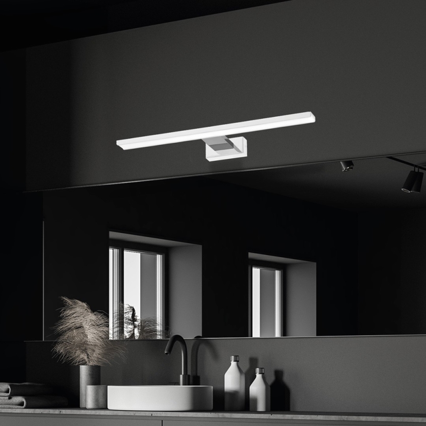 LED spejllampe til badeværelse SHINE LED/13,8W/230V IP44 hvid/skinnende krom