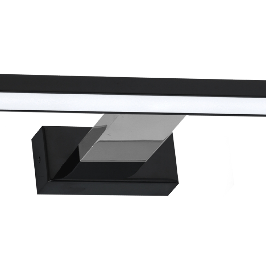 LED spejllampe til badeværelse SHINE LED/13,8W/230V IP44 sort/skinnende krom