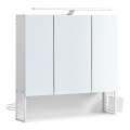 LED-spejlskab til badeværelse SKY 70x70x16 cm 230V hvid