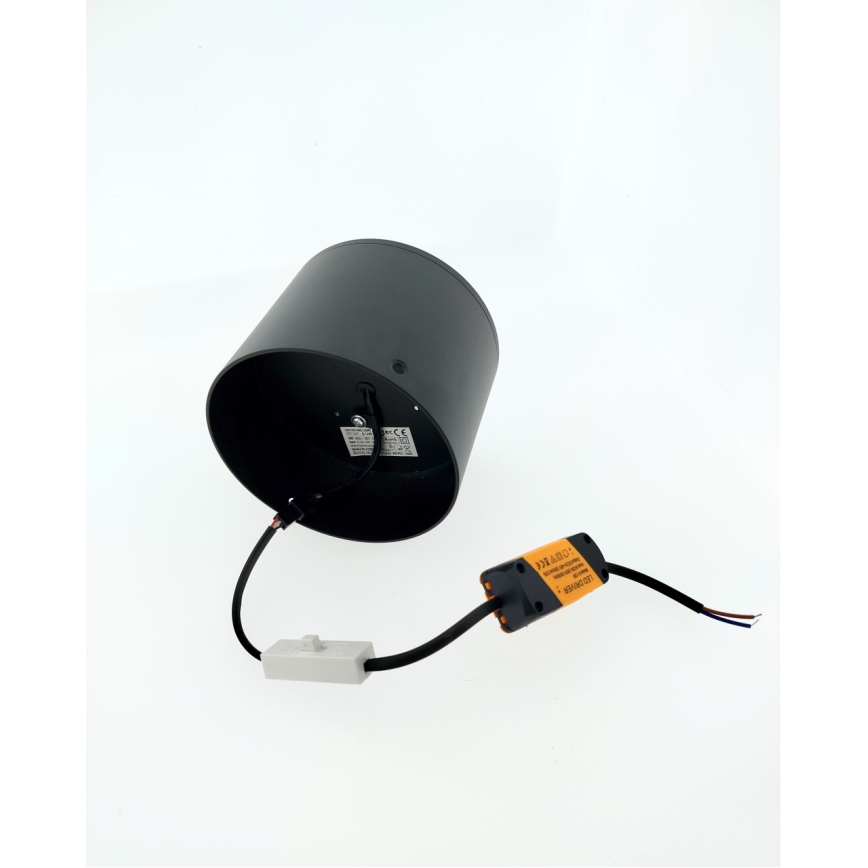 LED-spot LED/10W/230V 3000/4000/6400K Ø 12 cm sort