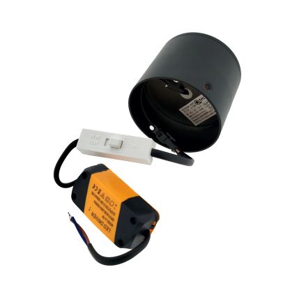 LED-spot LED/5W/230V 3000/4000/6400K Ø 7,5 cm sort