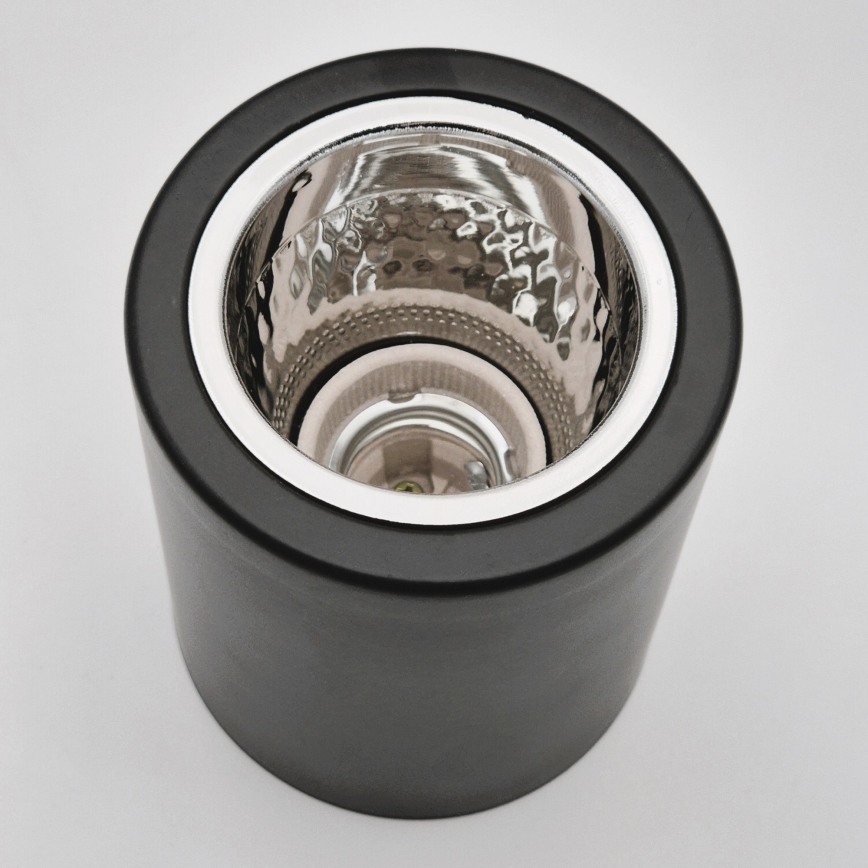 LED Spotlampe TACO 1xE27/15W/230V sort