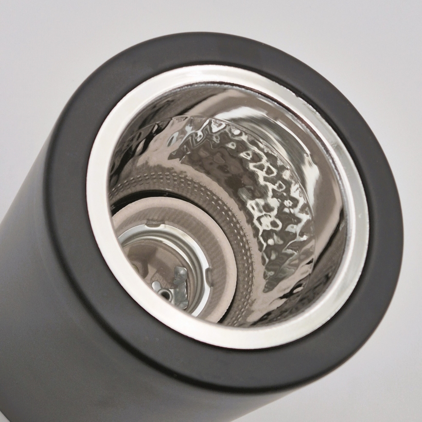 LED Spotlampe TACO 1xE27/15W/230V sort