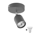 LED-spot TOP 1xGU10/10W/230V grå