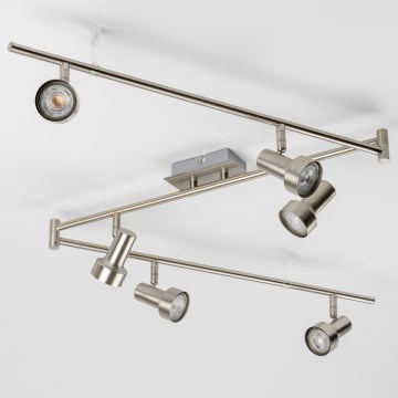 LED spotlampe 6xGU10/4,7W/230V mat krom