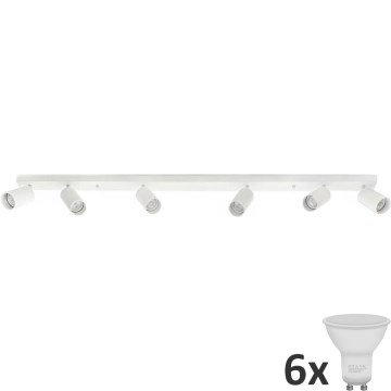 LED spotlampe ANGIE 6xGU10/6W/230V hvid