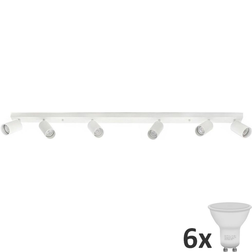 LED spotlampe ANGIE 6xGU10/6W/230V hvid
