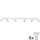 LED spotlampe ANGIE 6xGU10/6W/230V hvid