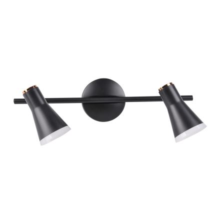 LED spotlampe BERG 2xLED/4,2W/230V sort