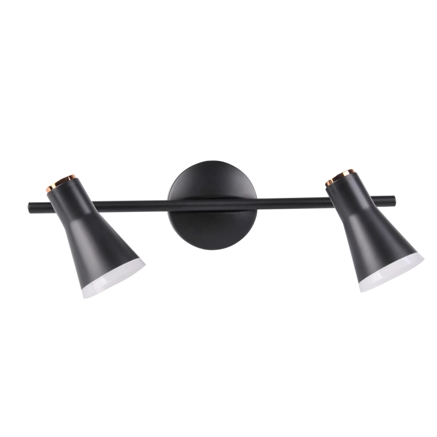 LED spotlampe BERG 2xLED/4,2W/230V sort