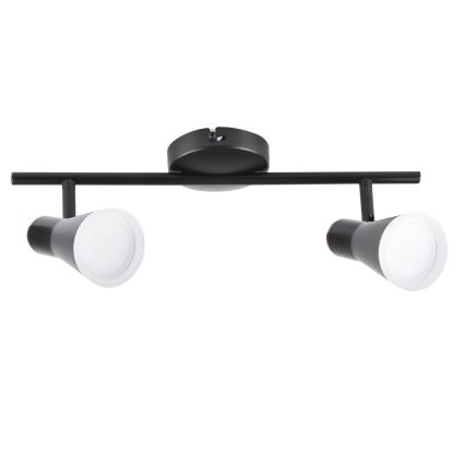 LED spotlampe BERG 2xLED/4,2W/230V sort