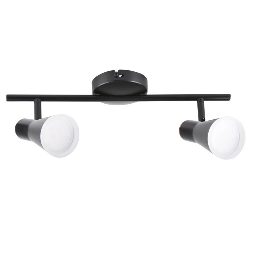 LED spotlampe BERG 2xLED/4,2W/230V sort