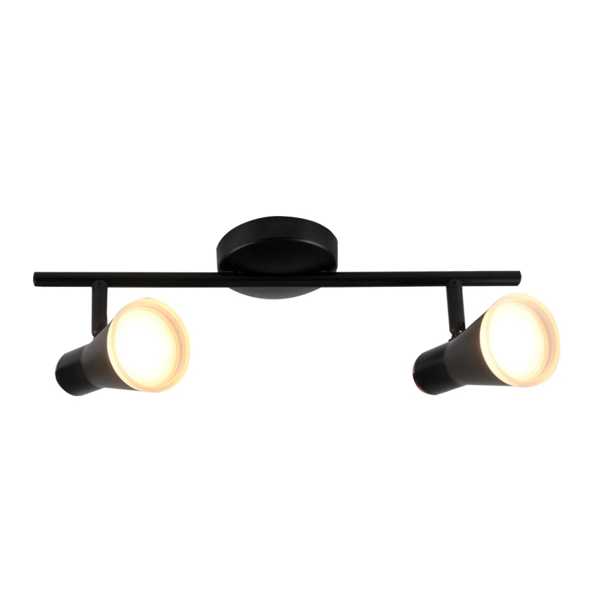 LED spotlampe BERG 2xLED/4,2W/230V sort