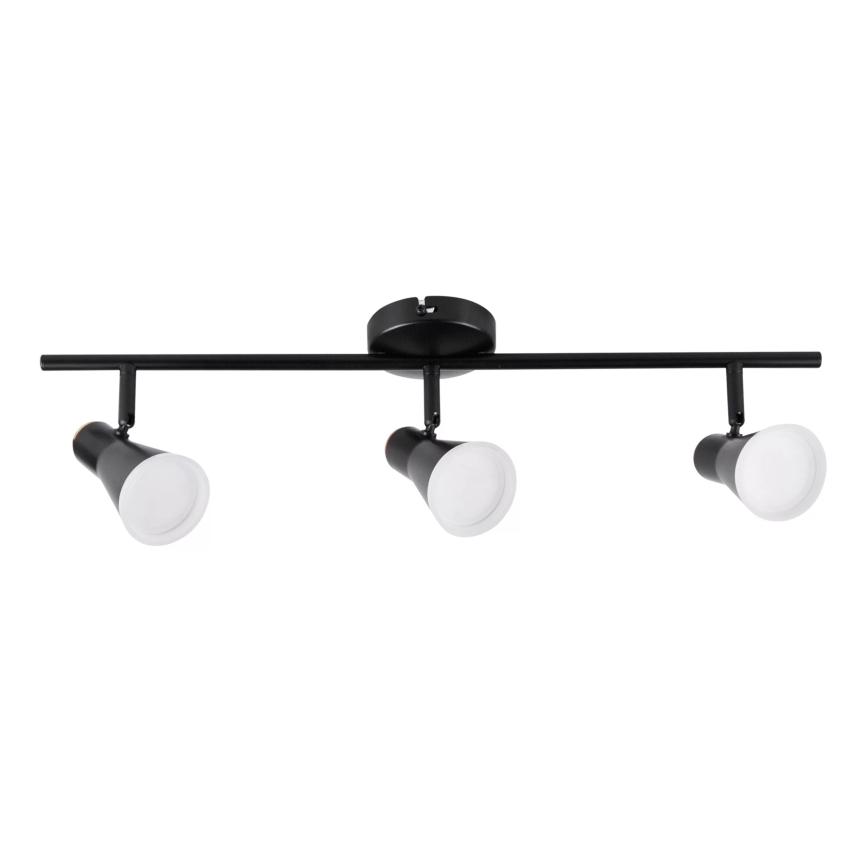 LED spotlampe BERG 3xLED/4,2W/230V sort