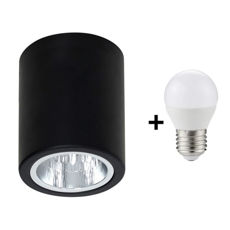 LED spotlampe DOWNLIGHT ROUND 1xE27/6W/230V 112x90mm