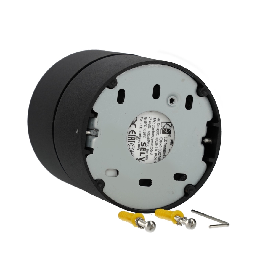 LED spotlampe dæmpbar LAHTI LED/13,5W/230V 3000K CRI 90 sort