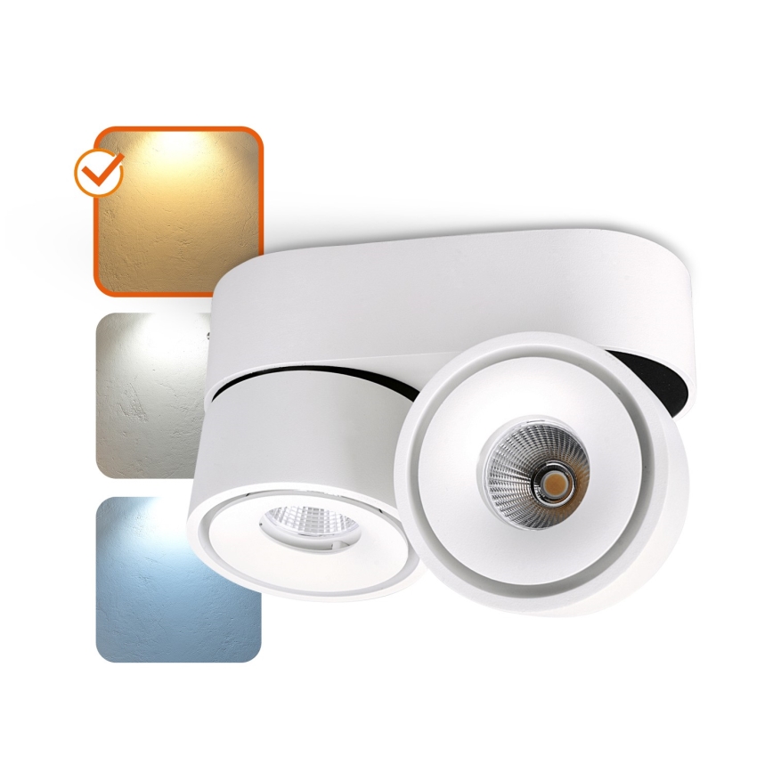 LED spotlampe dæmpbar LAHTI MINI 2xLED/9W/230V 3000K CRI 90 hvid