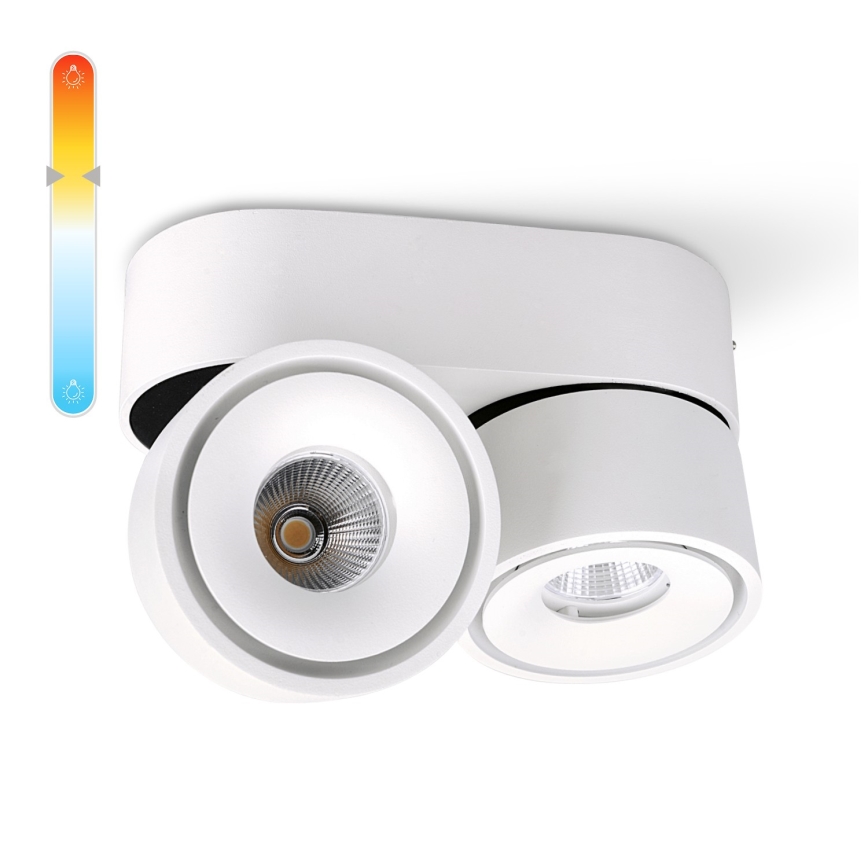 LED spotlampe dæmpbar LAHTI MINI 2xLED/9W/230V 3000K CRI 90 hvid