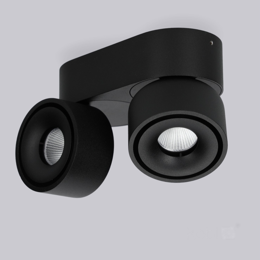 LED spotlampe dæmpbar LAHTI MINI 2xLED/9W/230V 3000K CRI 90 sort