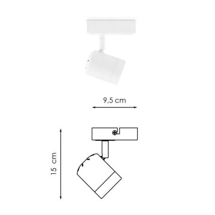 LED spotlampe dæmpbar MANU 1xGU10/5,8W/230V hvid