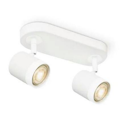 LED spotlampe dæmpbar MANU 2xGU10/5,8W/230V hvid