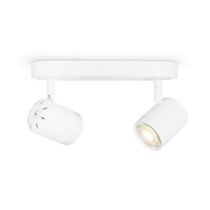 LED spotlampe dæmpbar MANU 2xGU10/5,8W/230V hvid