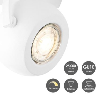 LED spotlampe dæmpbar NOP 1xGU10/5,8W/230V hvid