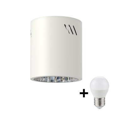 LED spotlampe GEORGE 1xE27/6W/230V diameter 11 cm hvid