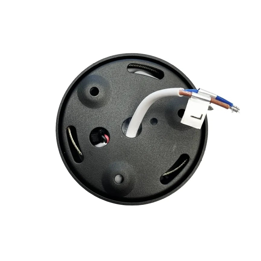 LED spotlampe LED/16W/230V 4000K diameter 10 cm sort