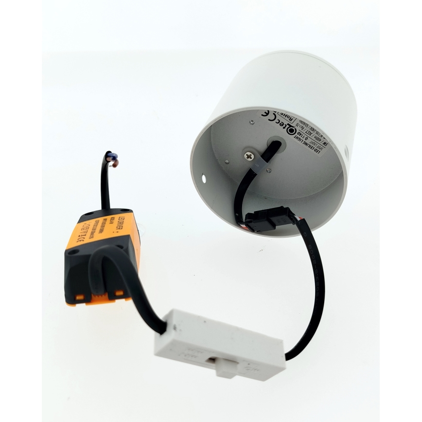 LED-spotlampe LED/5W/230V 3000/4000/6400K Ø 7,5 cm hvid