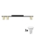 LED spotlampe LOGAN 3xGU10/10W/230V sort/guld