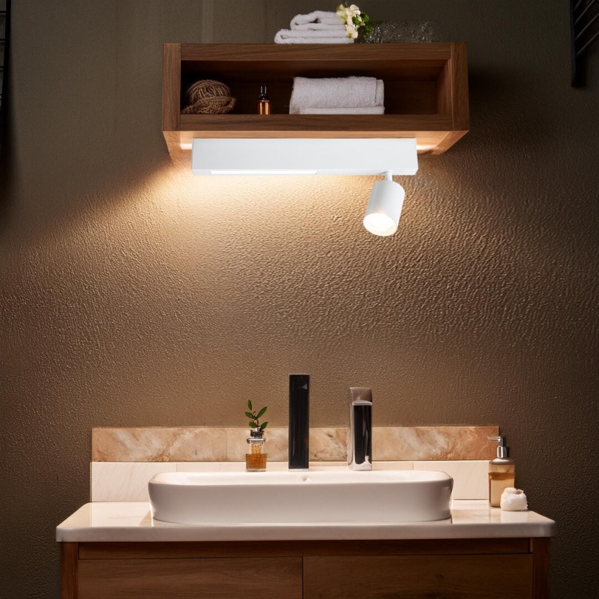 LED spotlampe MAGNET LED/5W/230V + 1xGU10/60W 3000/4000K hvid
