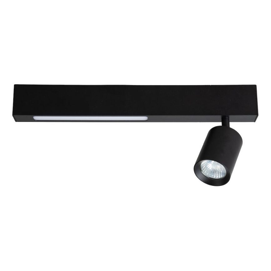 LED spotlampe MAGNET LED/5W/230V + 1xGU10/60W 3000/4000K sort
