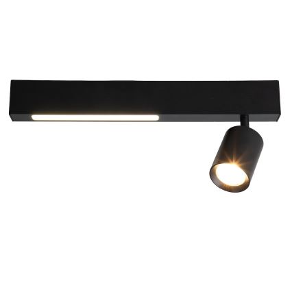 LED spotlampe MAGNET LED/5W/230V + 1xGU10/60W 3000/4000K sort