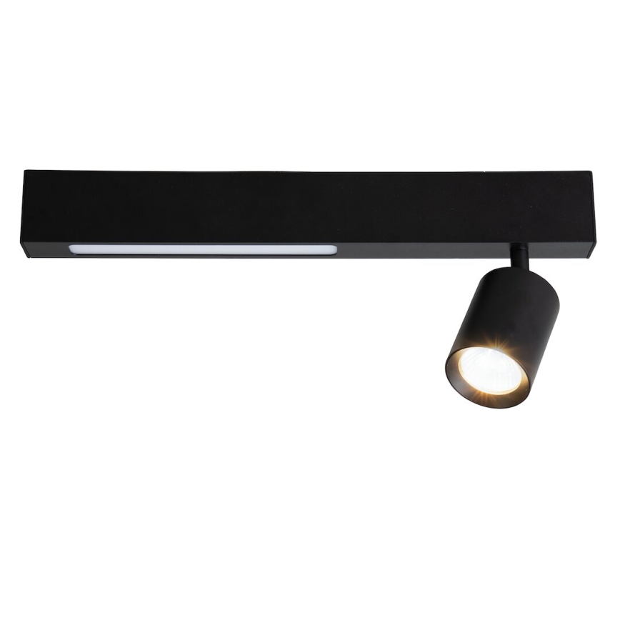 LED spotlampe MAGNET LED/5W/230V + 1xGU10/60W 3000/4000K sort