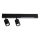 LED spotlampe MAGNET LED/5W/230V + 2xGU10/60W 3000/4000K sort