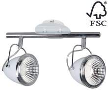 LED spotlampe OLIVER 2xGU/5,5W/230V - FSC-certificeret