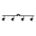 LED spotlampe RAWI 4xLED/4,2W/230V sort