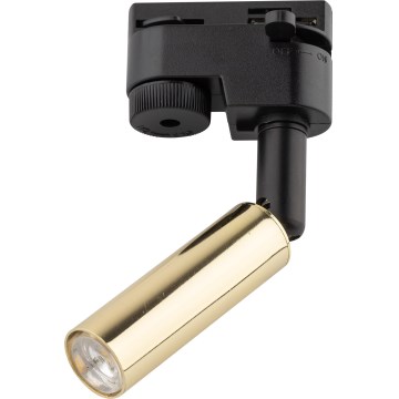 LED spotlampe til 1-faset skinnesystem LAGOS 1xG9/3W/230V guldfarvet/sort
