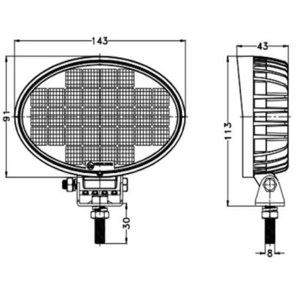 LED spotlampe til bil OSRAM LED/32W/10-30V IP68 5700K