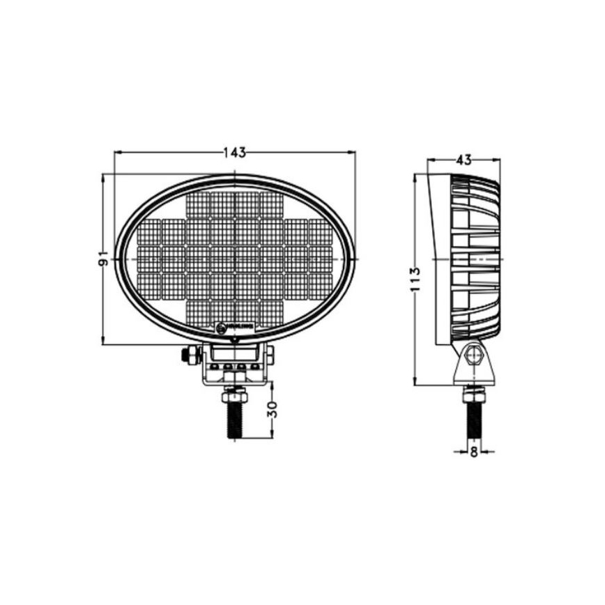 LED spotlampe til bil OSRAM LED/32W/10-30V IP68 5700K