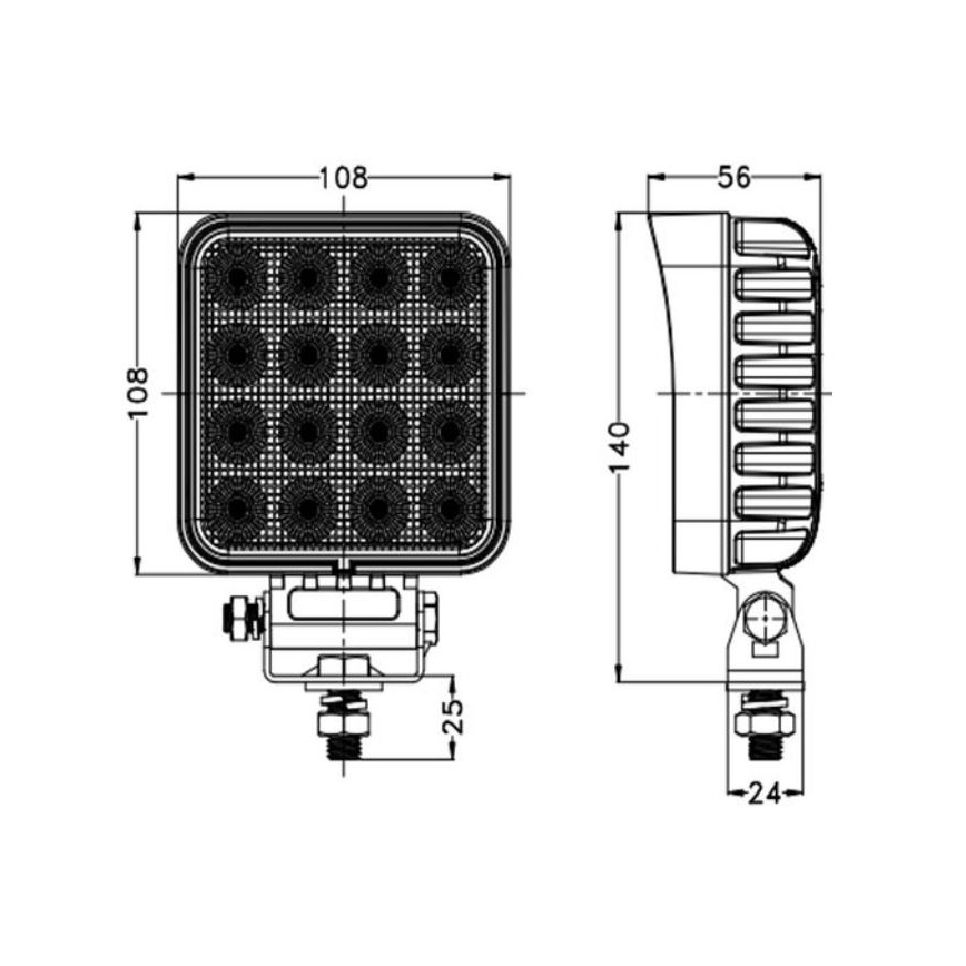 LED spotlampe til bil OSRAM LED/64W/10-30V IP68 5700K