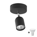 LED spotlampe TOP 1xGU10/10W/230V sort