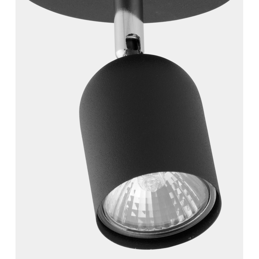 LED spotlampe TOP 1xGU10/10W/230V sort