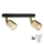 LED-spotlampe TOP 2 x GU10, 10 W, 230 V, sort/guld